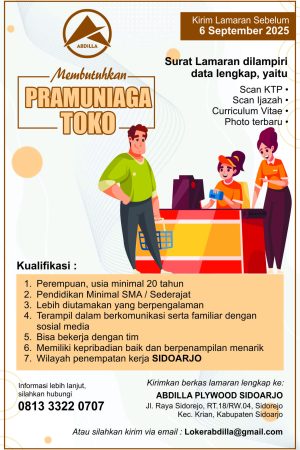 Lowongan Kerja Klik Abdilla